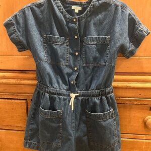 Girls' Jcrew chambray romper